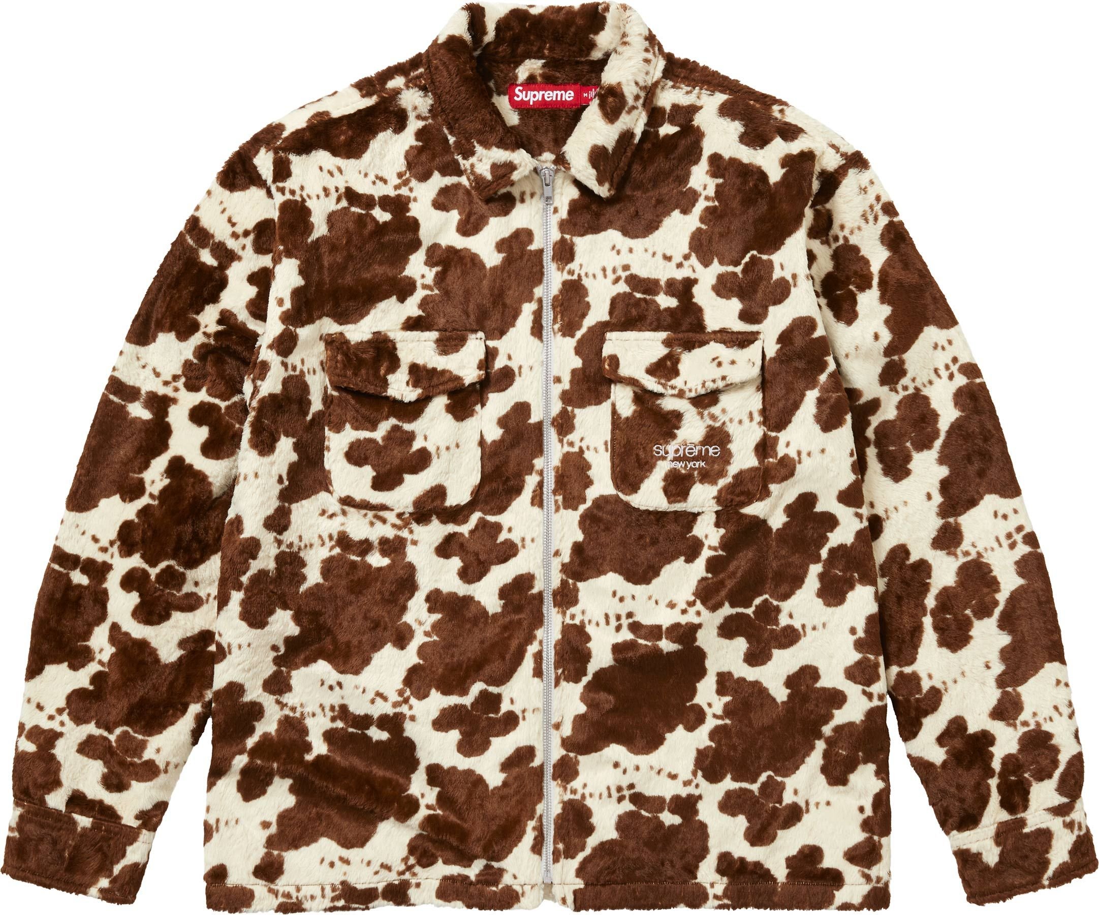 Faux Fur Zip Up Shirt view 6
